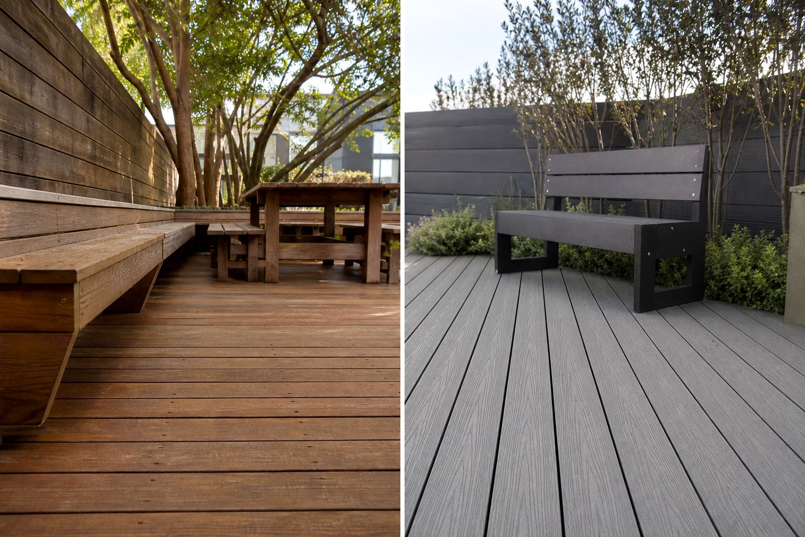 Decking Versus Wood